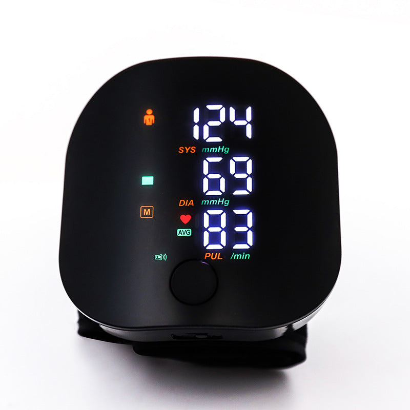 Rechargeable Backlight Wrist Blood Pressure Monitor